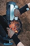 Ess-Nische Grillhandschuhe Hitzebeständig Bis 500 °C - Ofenhandschuhe Für Küche & Grill - Premium Backhandschuhe Extra Lang - 3