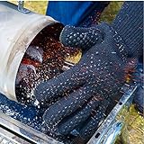 Domewell Grillhandschuhe - (Ein Paar) - Hitzebeständig Bis Zu 500°C - Nach EN407 Zertifiziert - Extra Lang Für Besten Schutz - Ofenhandschuhe - Kaminhandschuhe - 6