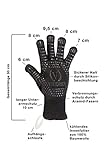 Viktorius Grillhandschuhe hitzebeständig bis 500°C Premium Ofenhandschuhe Extra Lang | BBQ Handschuhe Inklusive Grillzange - 6