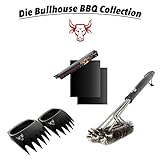 Bullhouse BBQ Grillbürste 3 in 1 | 100% Edelstahl | 45 cm Profi-Grillbürste | Für alle Grills & Oberflächen - 7