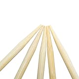 Marshmallow Bambusspieß XXL Lagerfeuerstöcke - 90 cm lang, 5mm dicke Holzspieße, 110 Stück, inkl. Stofftasche für einfache Aufbewahrung - 2