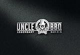 Uncle BBQ - Grillbesteck Koffer 16 - teilig - Edelstahl Grillbesteck im Alu Koffer - 