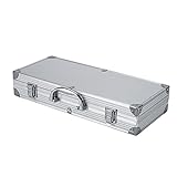 Dazone® Grillbesteck-Set 6-teilig im Aluminium-Koffer BBQ Grill-Utensilien Edelstahl Profi Besteck Zubehör fürs Grillen - 