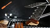 Der Stingray 7 in 1 BBQ Tool - Das beste Grillwender Grillbesteck Grillzange Lang Grillgabel Grillspieß aus Edelstahl - 