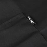 Pixnor BBQ Grillschürze Küchenschürze Mit Taschen Für Männer Schwarz - 