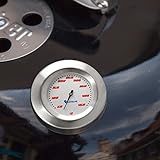 Thermometer für Grill / Smoker / Räucherofen / Grillwagen . Analog / Bimetall / Edelstahl . BBQ Grillzubehör Modell Lantelme SKU5122-WSS-307Racing - 