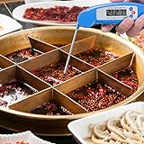 TOPLUS Bratenthermometer Einstichthermometer Küchenthermometer Grillthermometer Haushaltsthermometer für Küche, BBQ, Steak, Braten [Digital, blitzschnell, faltbar und Auto On / Off] (Blau) - 