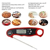Philonext digitales Fleisch-Thermometer mit LED Hintergrundbeleuchtung für Fleisch Kochen Essen BBQ Küche Grill Wasser Süßigkeiten Zucker - 