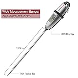 ThermoPro Digitales Bratenthermometer Universales Haushaltsthermometer Grillthermometer mit Sonde bis 300 °C - 